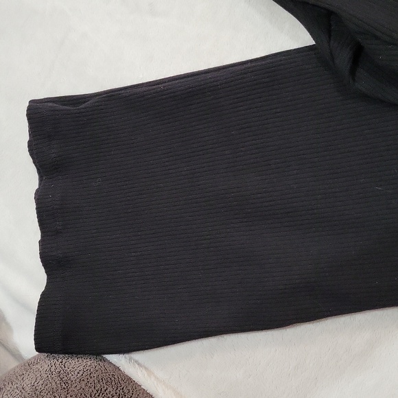 PINK Victoria's Secret Black Ribbed Leggings - Picture 3 of 8